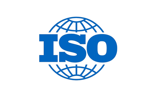 ISO certification logo representing international standards, quality management systems, compliance, and organizational excellence.